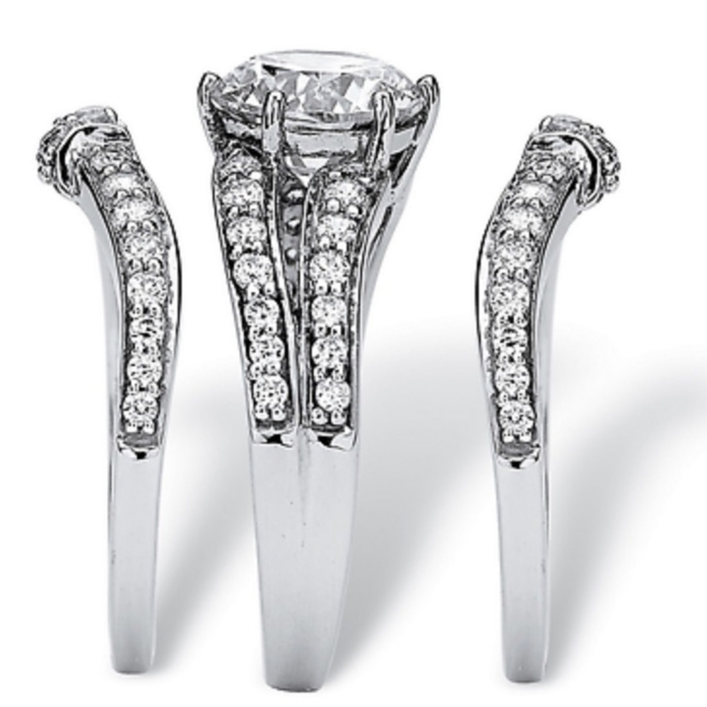 NEW Stamped 925 Silver 3 pcs set Rings - Picture 4 of 7